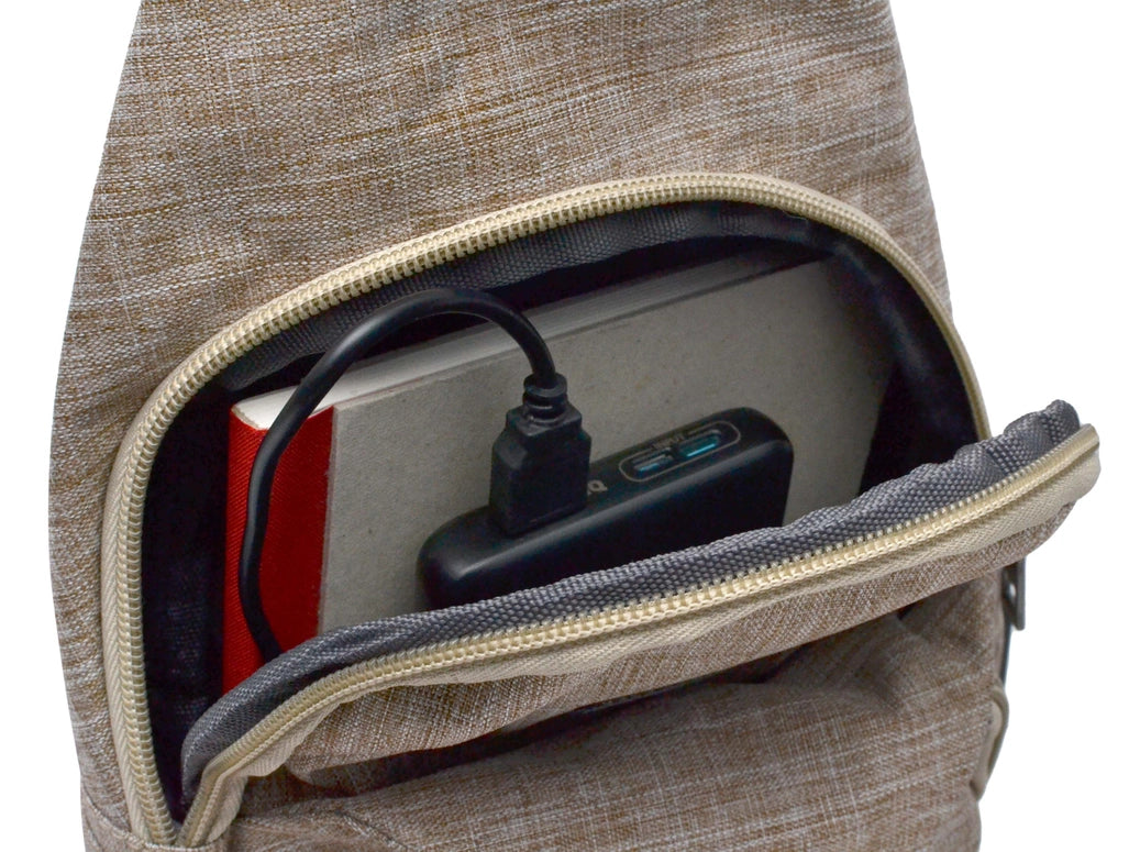 Calla Products Nupouch Anti-Theft Sling Daypack Classic Small-Black