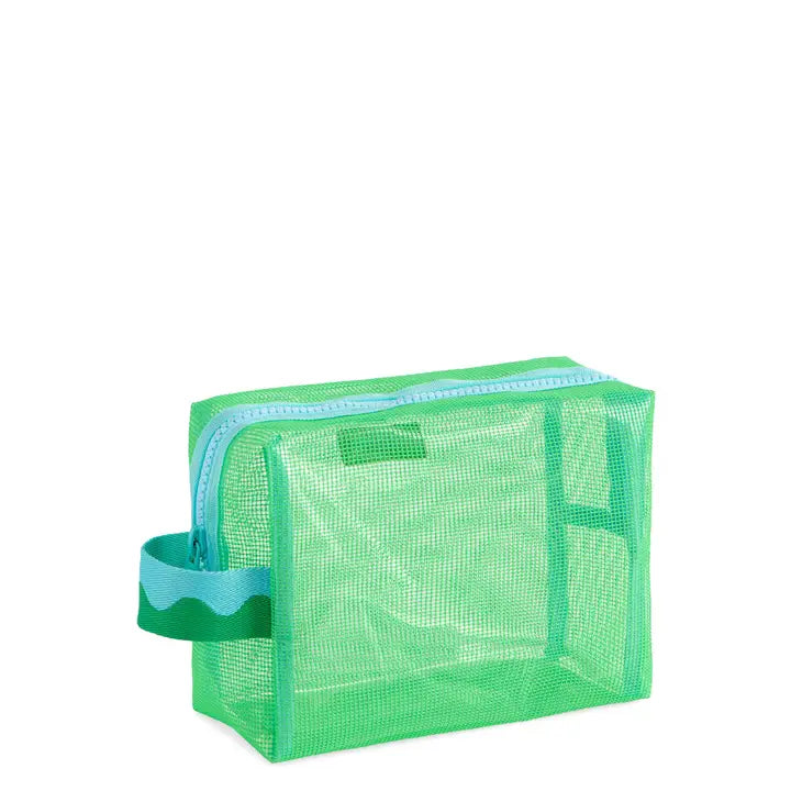 Shiraleah Camden Mesh Zip Pouch-Green