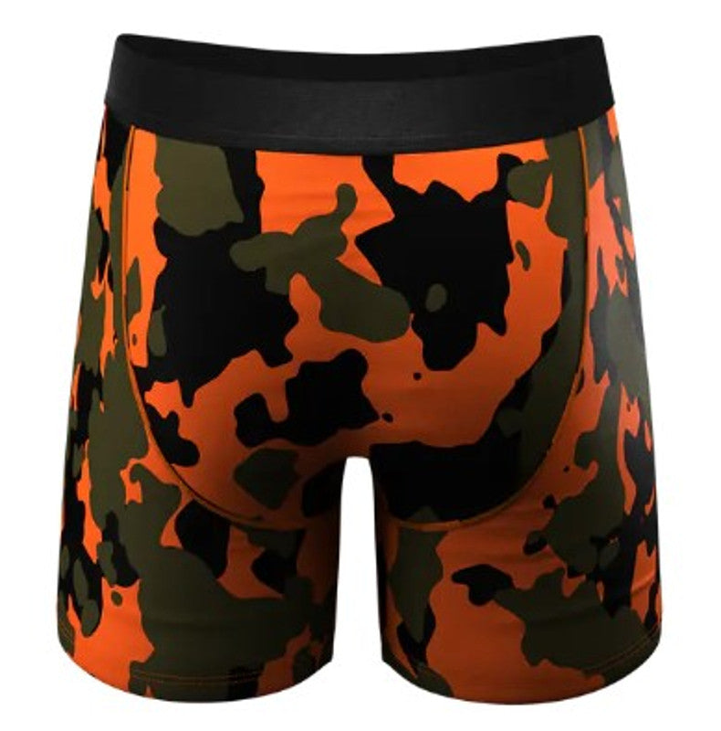 Shinesty The Bambi Bunchers Orange Camo Deer Ball Hammock Pouch Underwear