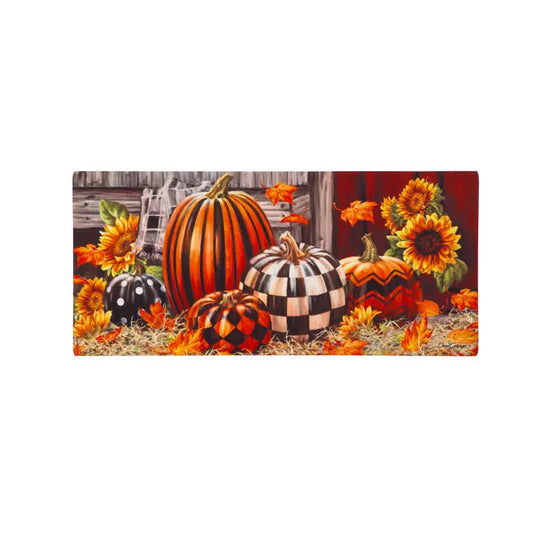 Evergreen Enterprises Fall Harvest Pumpkins Sassafras Switch Mat