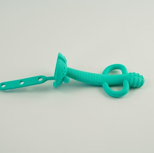 Busy Baby Teether & Training Spoon- Spearmint