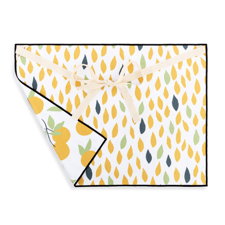 DEMDACO Citrus Orange Absorbent Half Apron - 27x20in