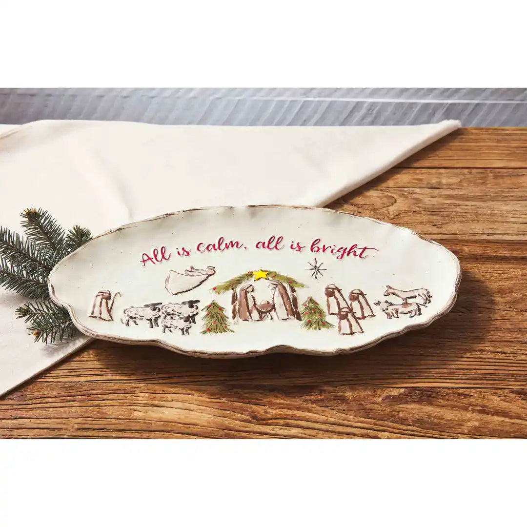 FARM NATIVITY PLATTER