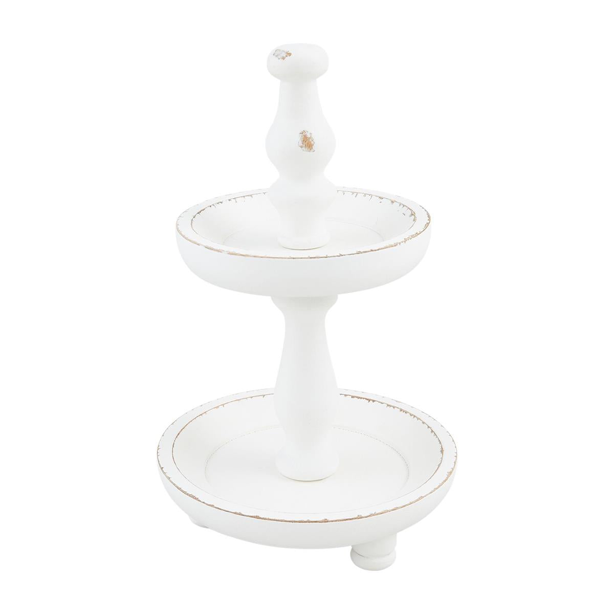 MUD PIE WHITE TIERED SERVER