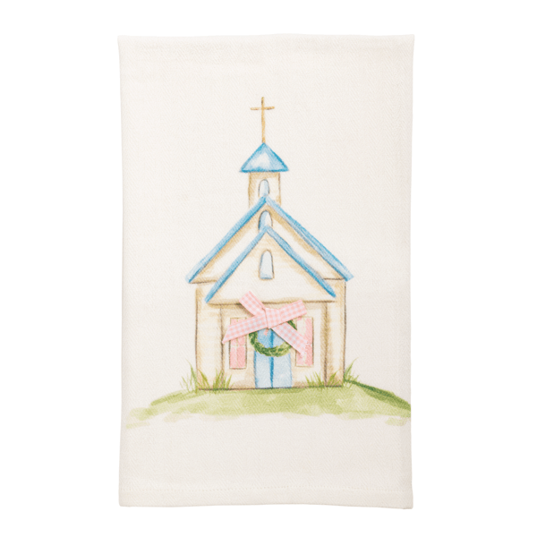 MUD PIE EASTER CHURCH TOWEL