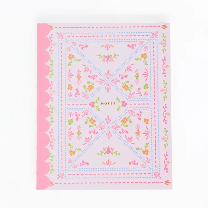 Mary Square Scallop Notebook | Floral Stitch