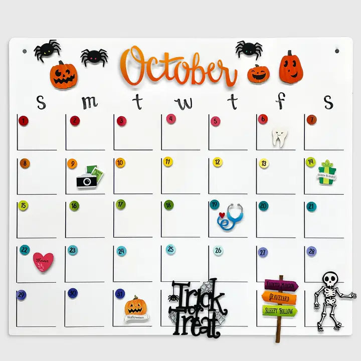 Roeda Studio Jack-O'-Lantern Magnets S/3, Halloween Decor