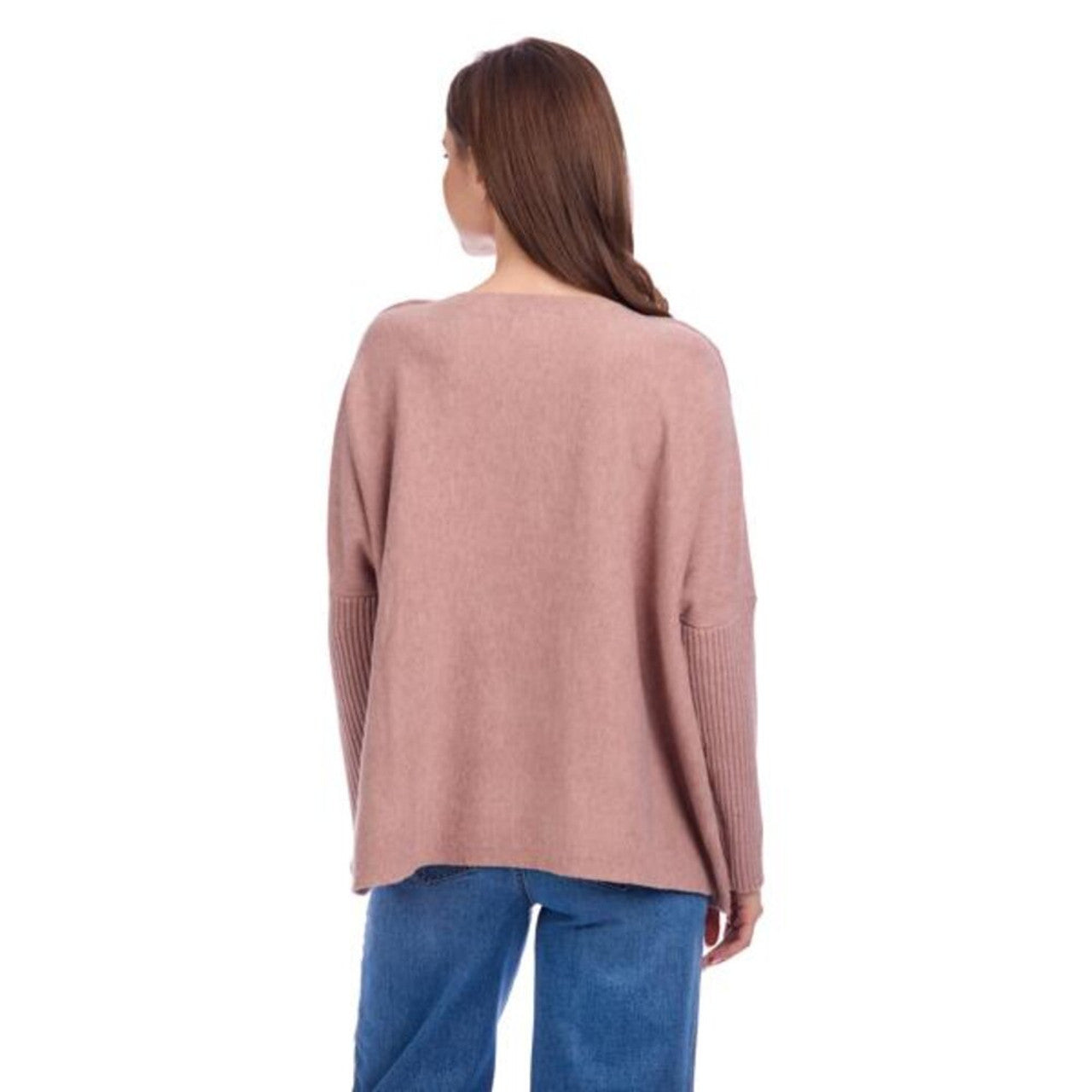 Mud Pie Sheffield Button Sweater - Blush