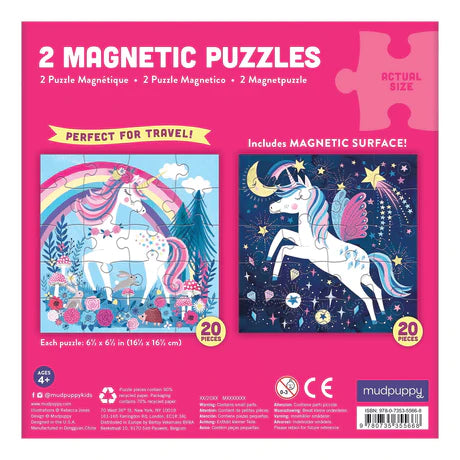 Mudpuppy Magical Unicorn Magnetic Puzzle