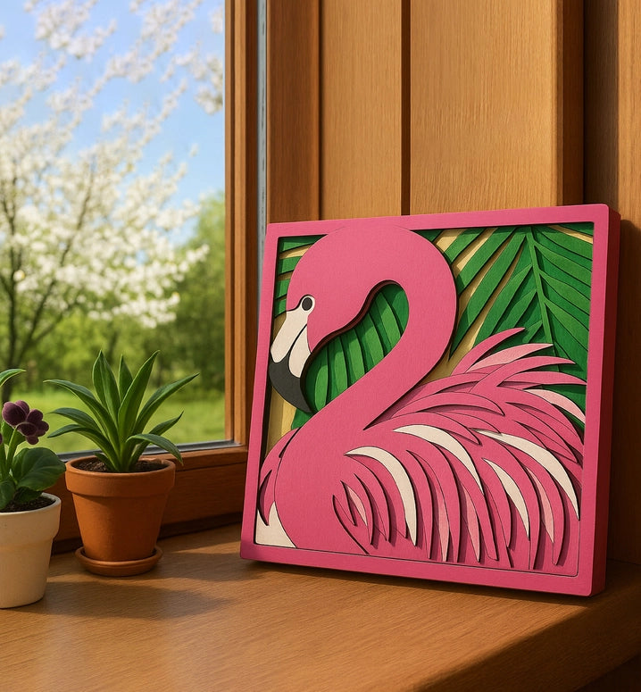 Splat Planet Wooden Flamingo Art Craft Kit
