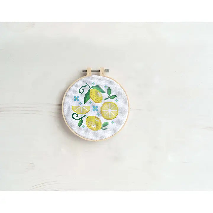Simply Make Cross Stitch Kit - Lemons