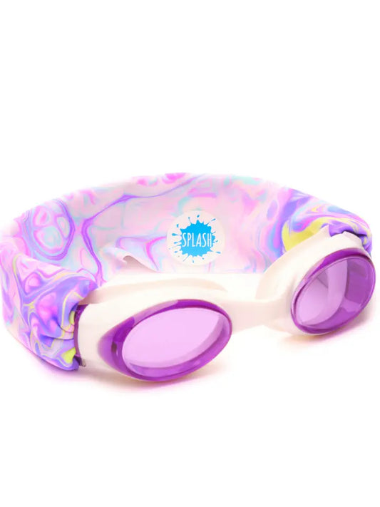 Splash Pastel Swirl Swim Goggles