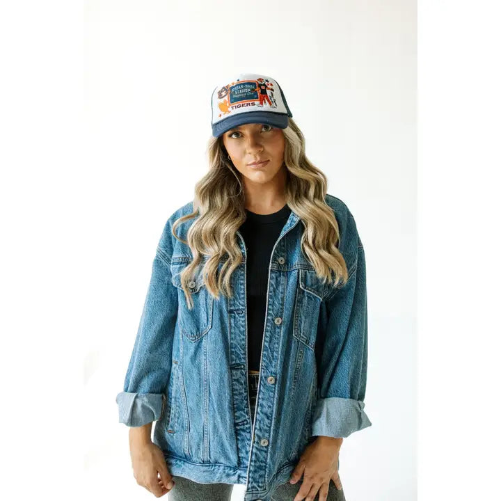 Gameday Social Apparel Co. Auburn Layer Patch Foam Trucker Hat