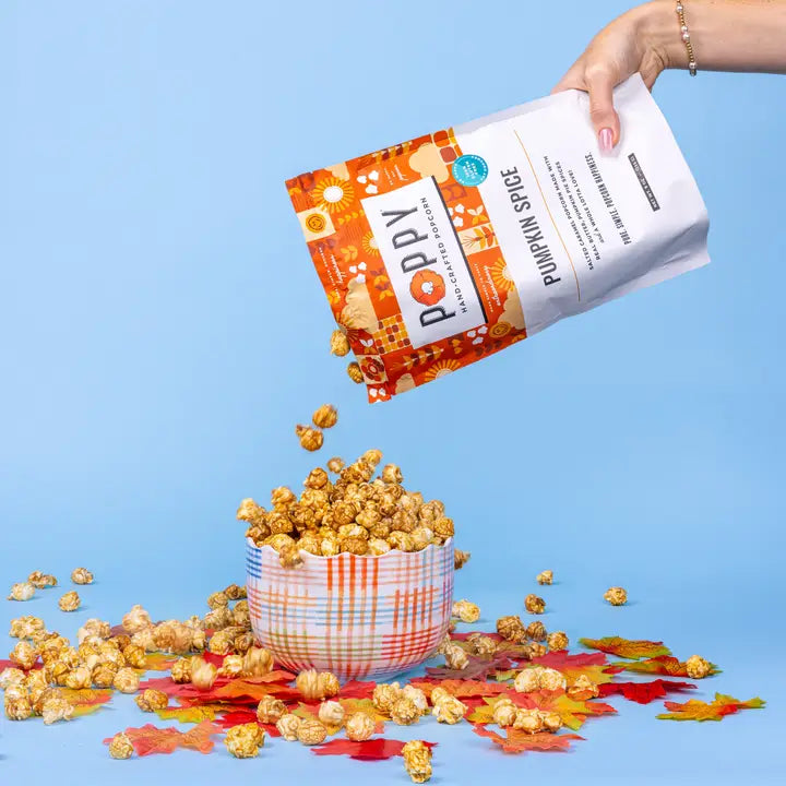 Poppy Pumpkin Spice Popcorn