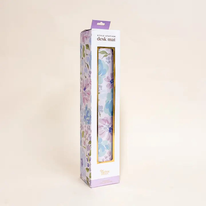 The Darling Effect Style Station Desk Mat-Secret Garden Blue
