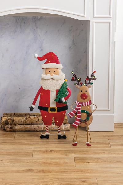 MUD PIE LIGHT UP SANTA SITTER