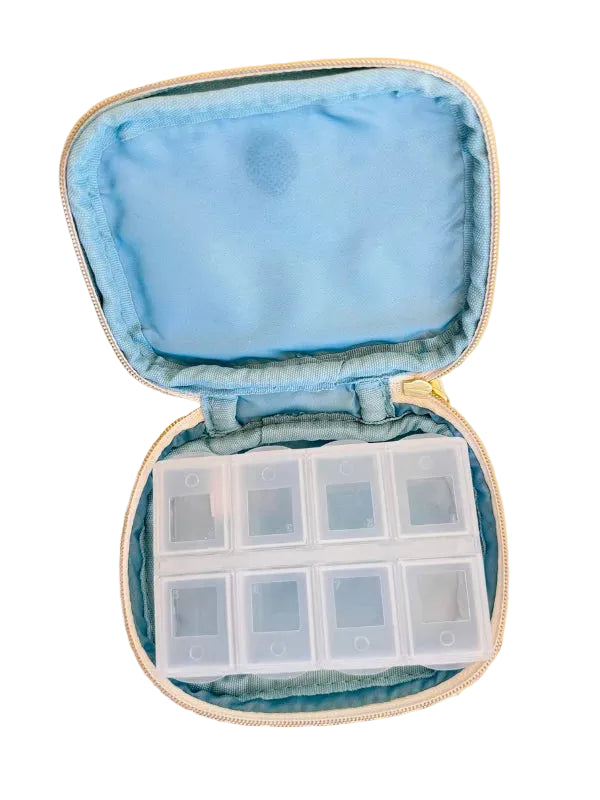 Mary Square Take Two Blue Pill Organizer