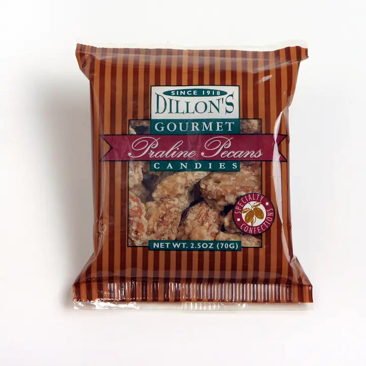 Dillon Candy Company Pecans, Praline, 2.5 oz Snack Tray