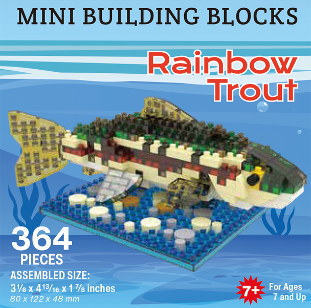 Impact Photographics - Rainbow Trout Mini Building Blocks Set