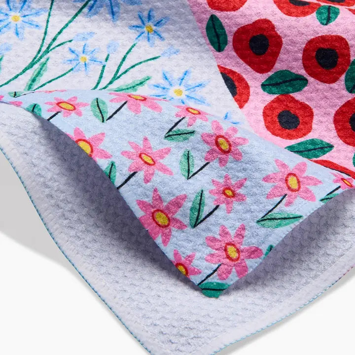 Geometry Spring Fields Tea Towel
