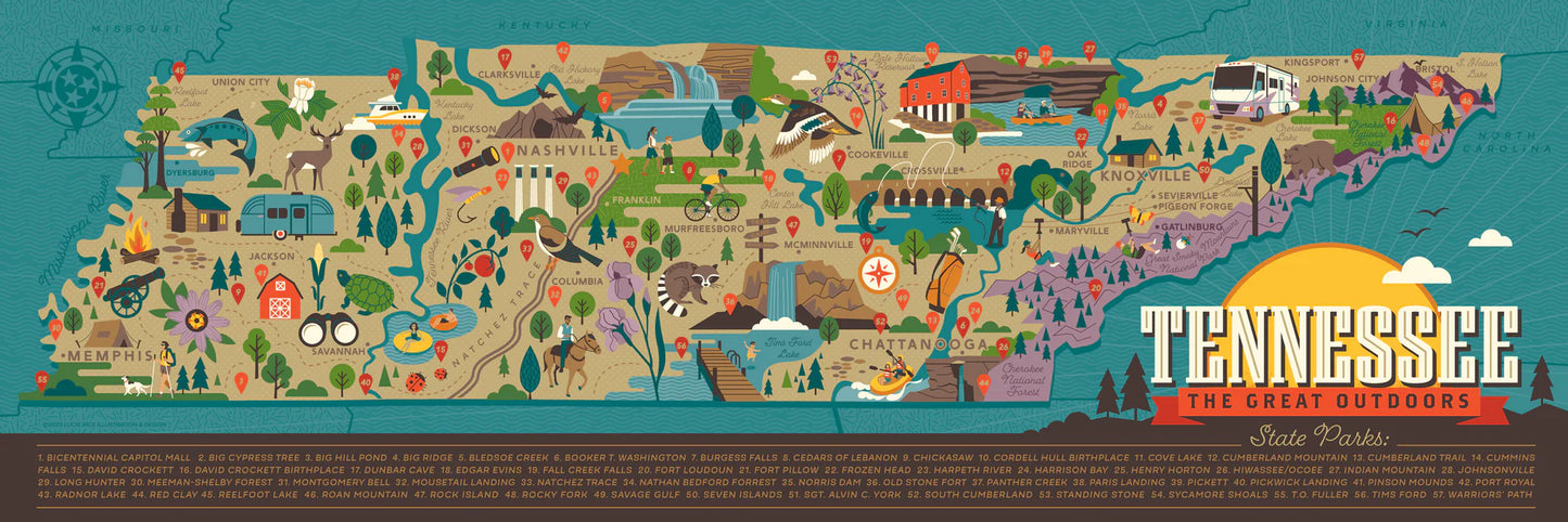 True South Puzzle Co. Tennessee's State Parks