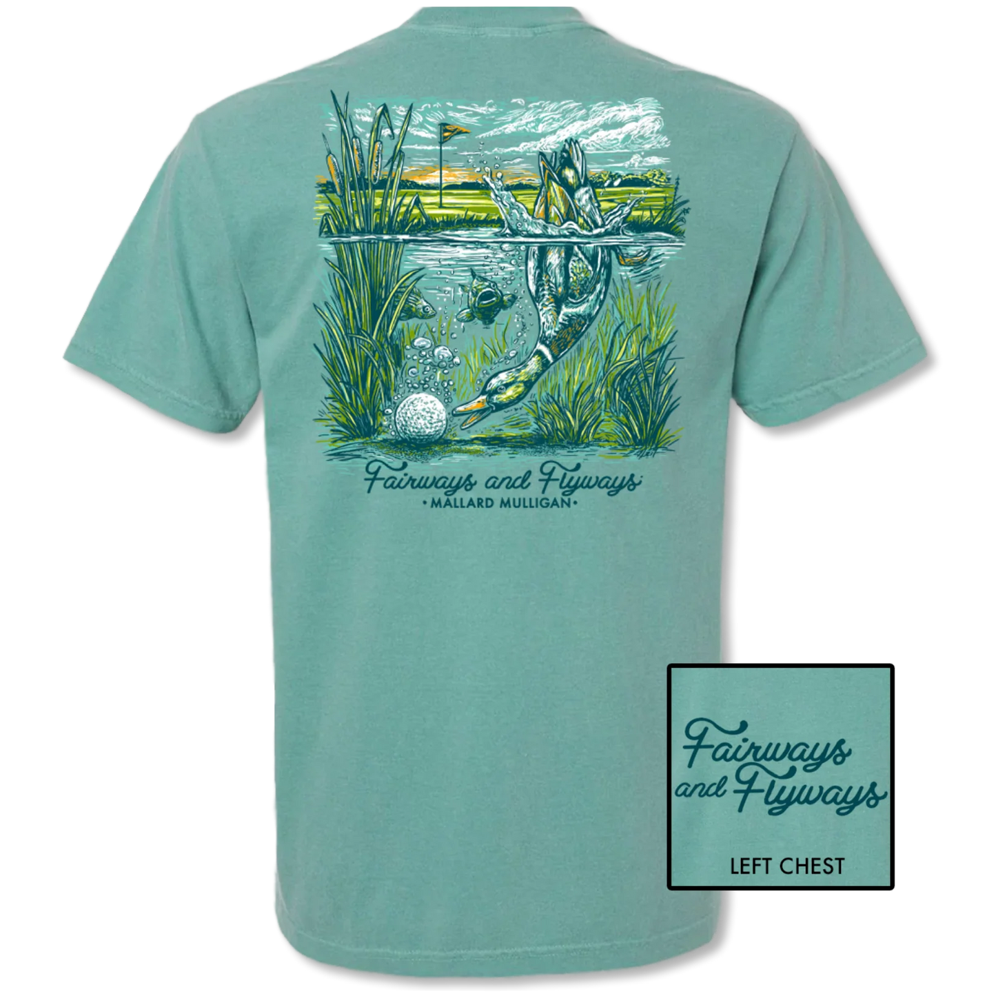 Mallard Dive Seafoam Riverbed Threads