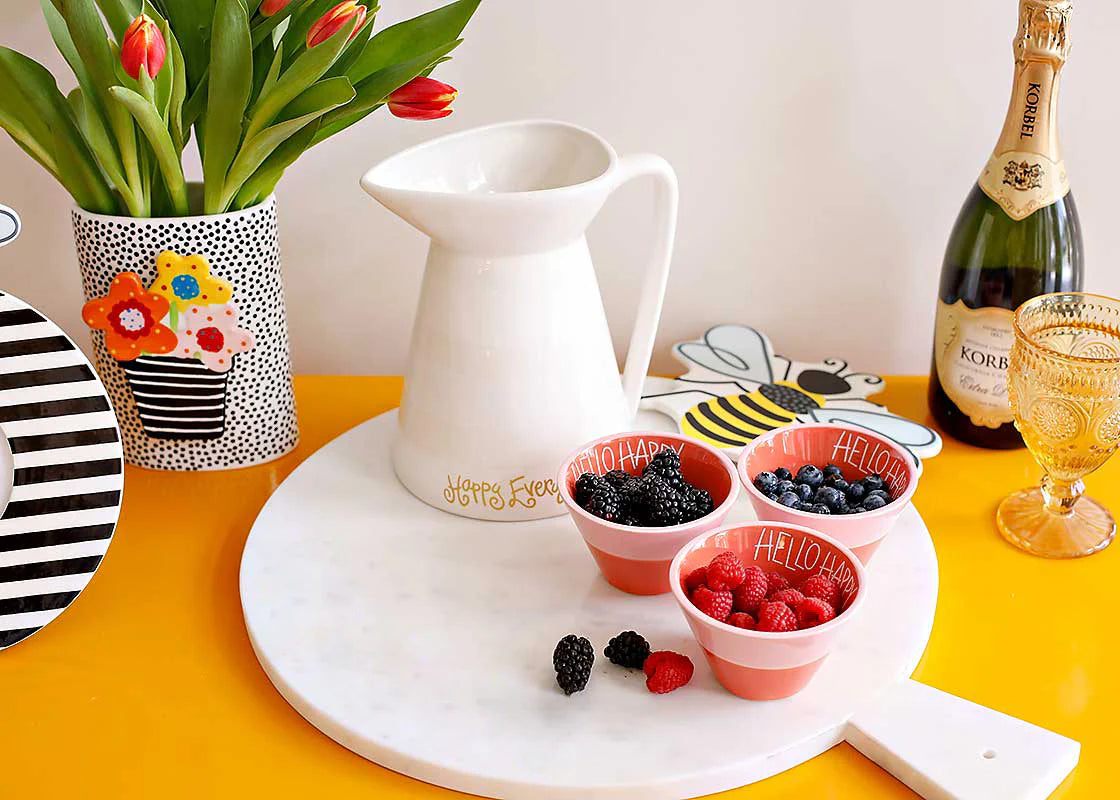 Happy Everything MARBLE BIG ENTERTAINING SERVING BOARD