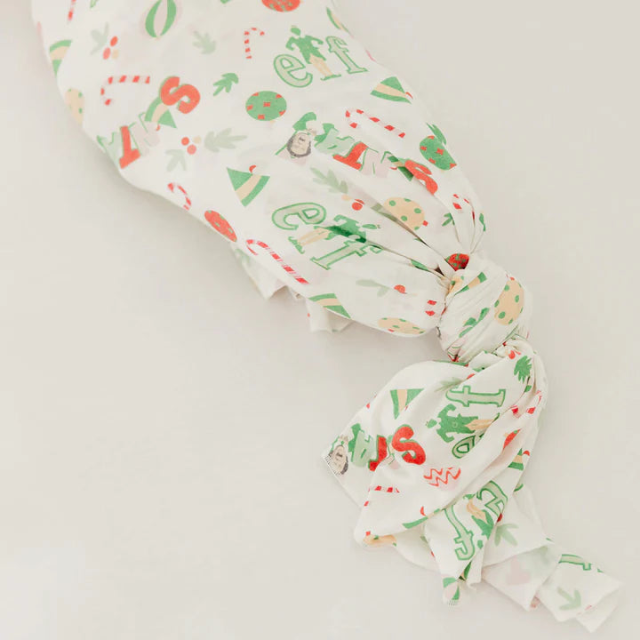 Copper Pearl Knit Swaddle Blanket - Elf