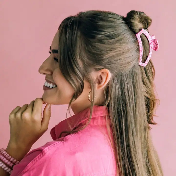 Teleties Open Hair Clip | Medium | Wrapped in Ribbons