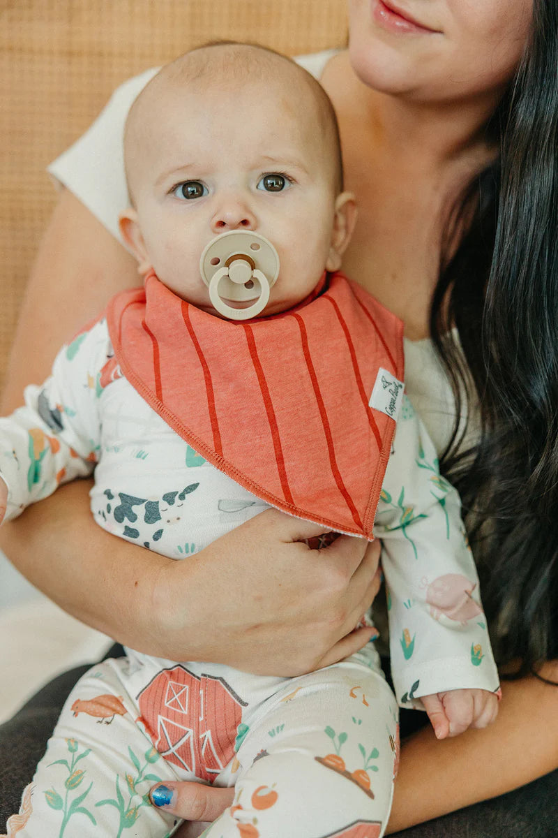 Copper Pearl Bandana Bibs, Farmstead