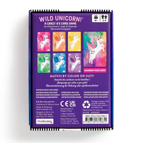 mudpuppy Wild Unicorn! Card Game