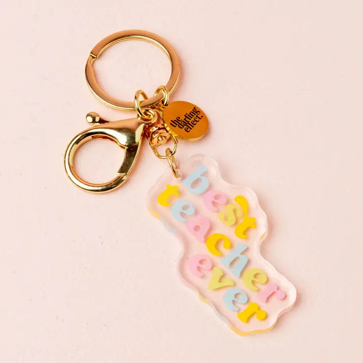 The Darling Effect Acrylic Keychain-Best Teacher Ever