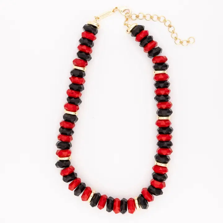 Michelle McDowell Necklace Jovie Red & Black