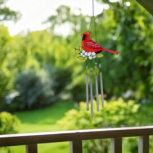 PAVILION CARDINALS APPEAR 17.5" WIND CHIME