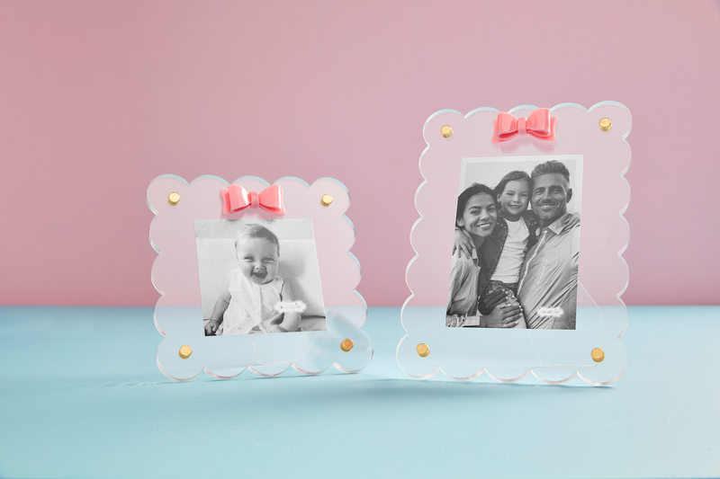 MUD PIE SQUARE ACRYLIC BOW FRAME