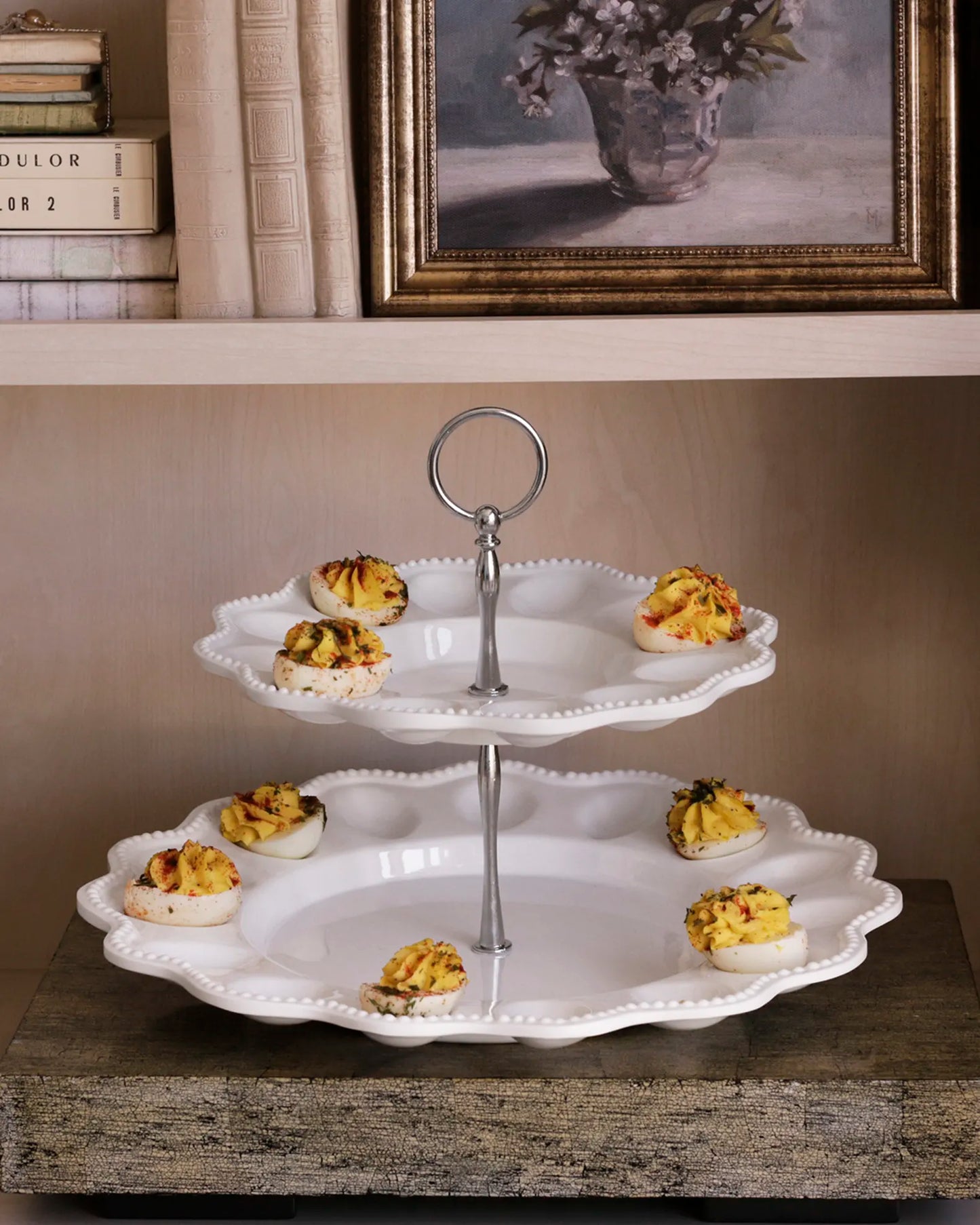 Beatriz Ball VIDA Alegria Two-Tiered Egg Server