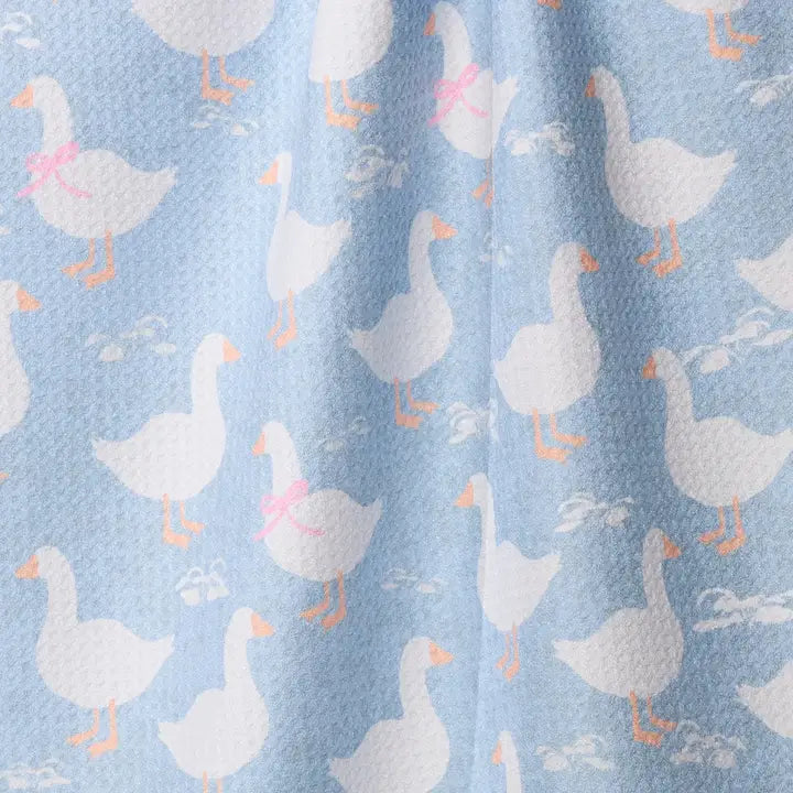 Geometry Duck Trail Tea Towel