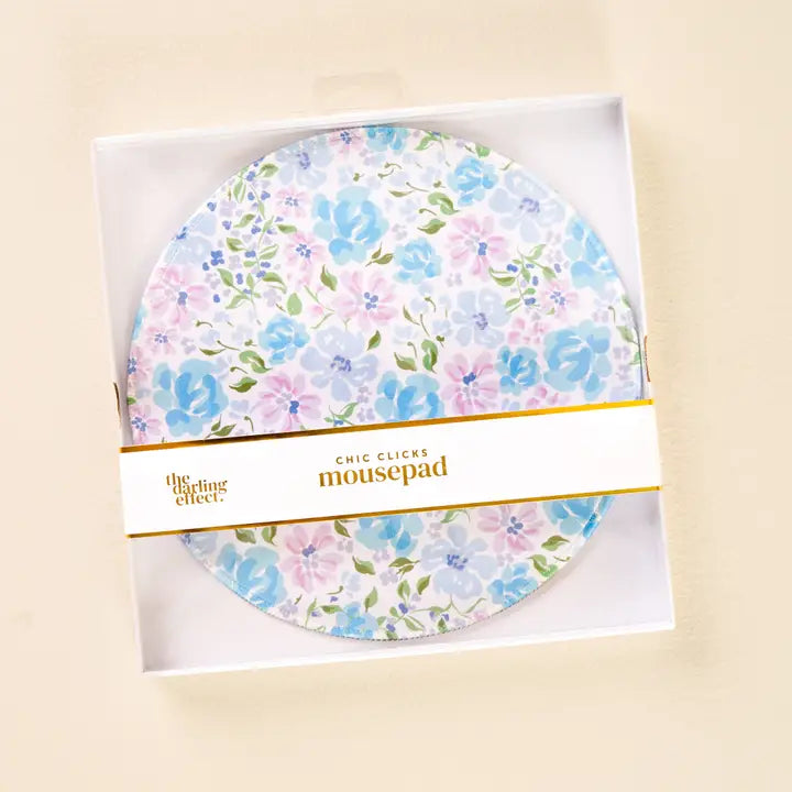 The Darling Effect Chic Clicks Mouse Pad-Secret Garden Blue