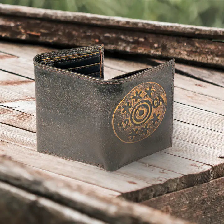 Zep-Pro Shotshell Burnished Leather Trifold Wallet