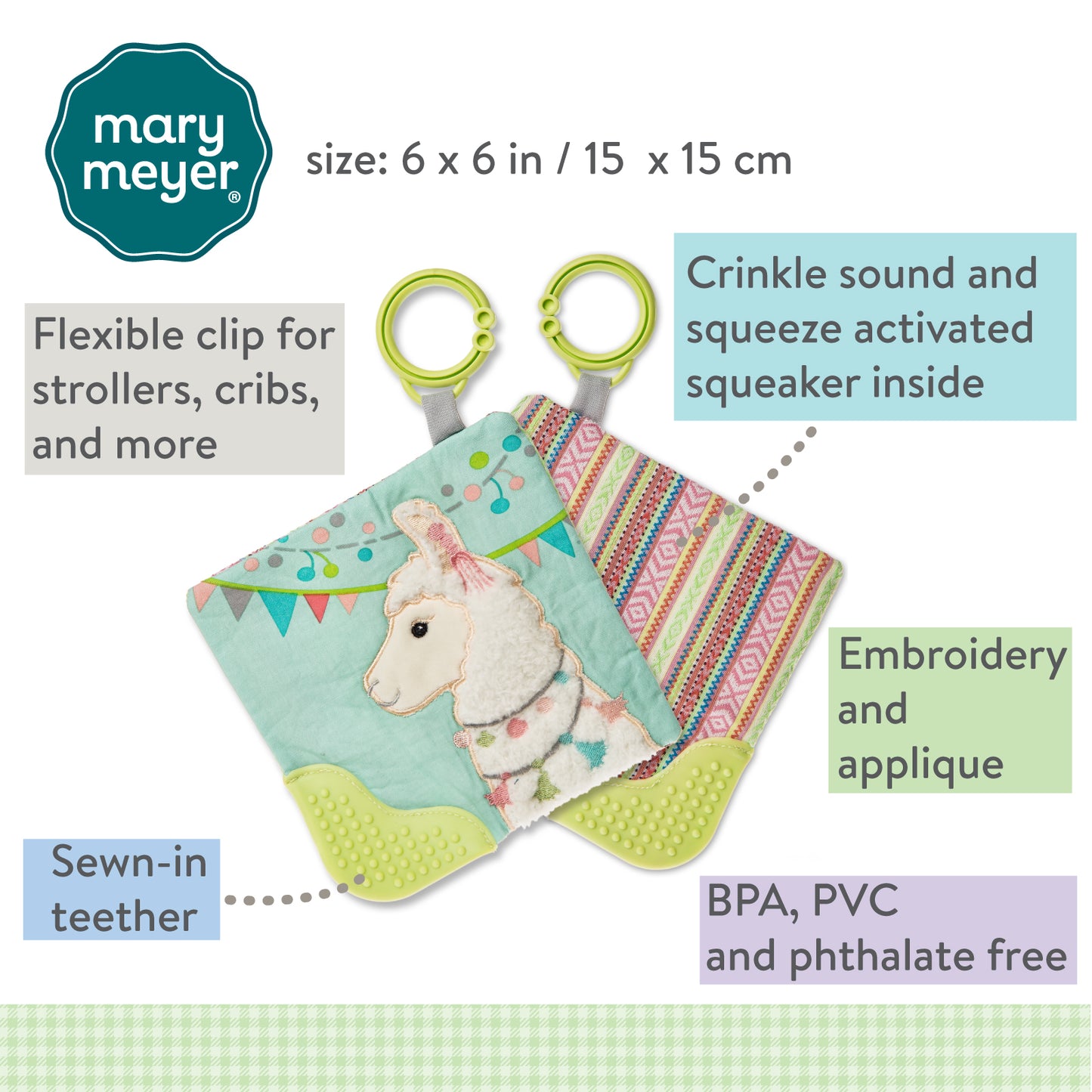 Crinkle Teether – 6×6″