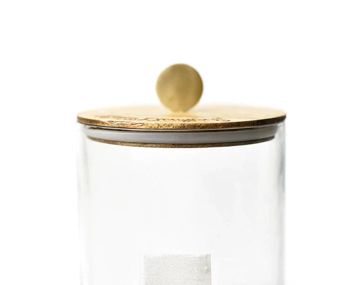 HAPPY EVERYTHING! MINI WOODEN LID GLASS JAR (MEDIUM)
