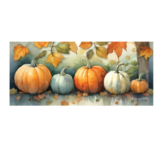 Evergreen Enterprises Watercolor Pumpkin Patch Sassafras Switch Mat