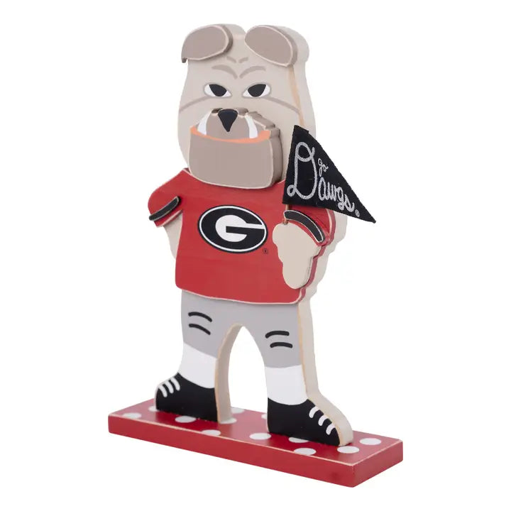 Glory Haus Hairy Dawg Mascot Wooden Tabletop