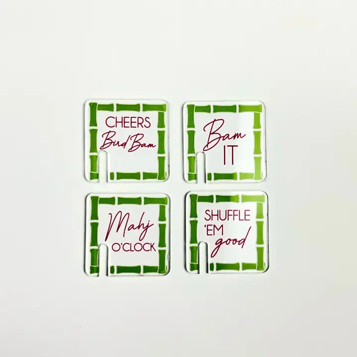 Oh My Mahjong Bam Cocktail Markers