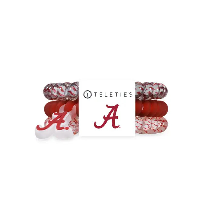 Teleties Spiral Hair Coils | Small | Roll Tide! Hair Ties