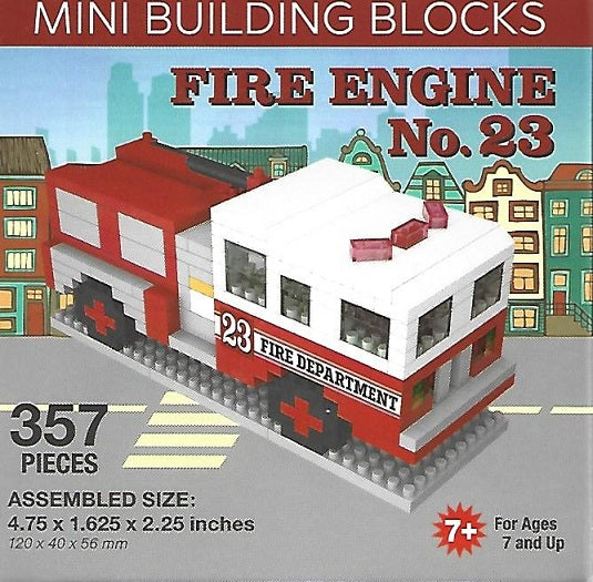 Impact Photographics Fire Engine No. 23 Mini Building Blocks