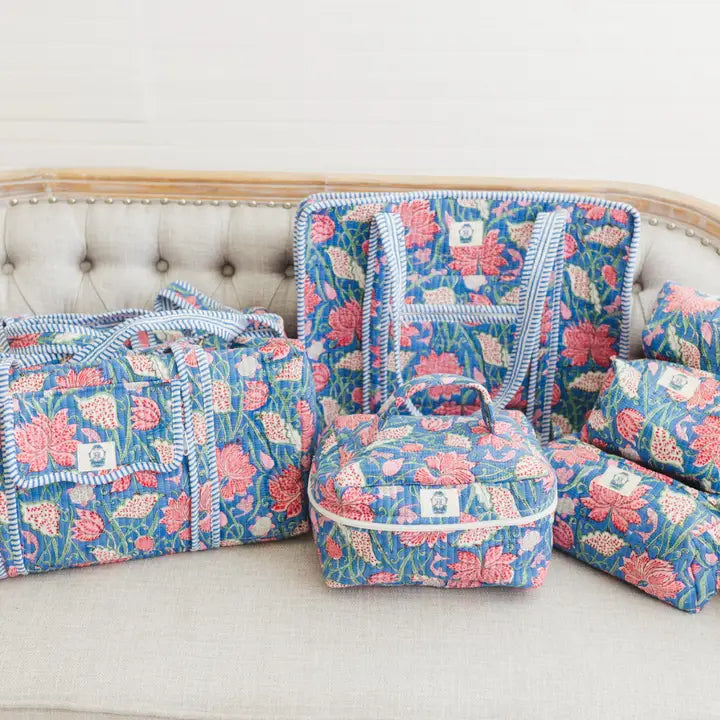Heart of Grace Seascape | Quilted Cosmetic Bags-Set of 3