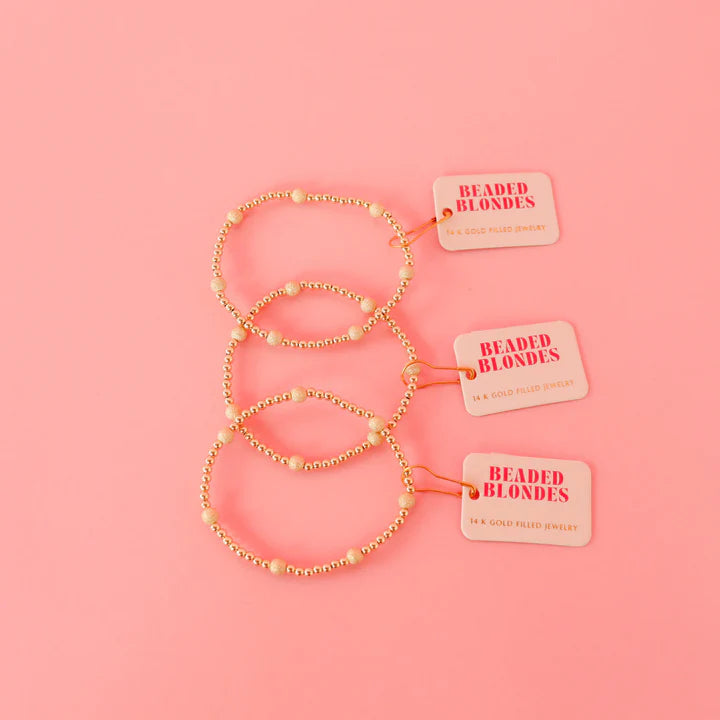 Beaded Blondes Stardust Olive Bracelet