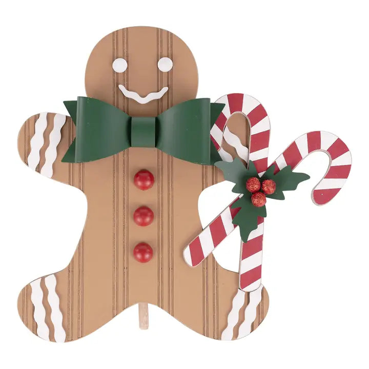 Glory Haus Gingerbread Man Candy Cane Topper
