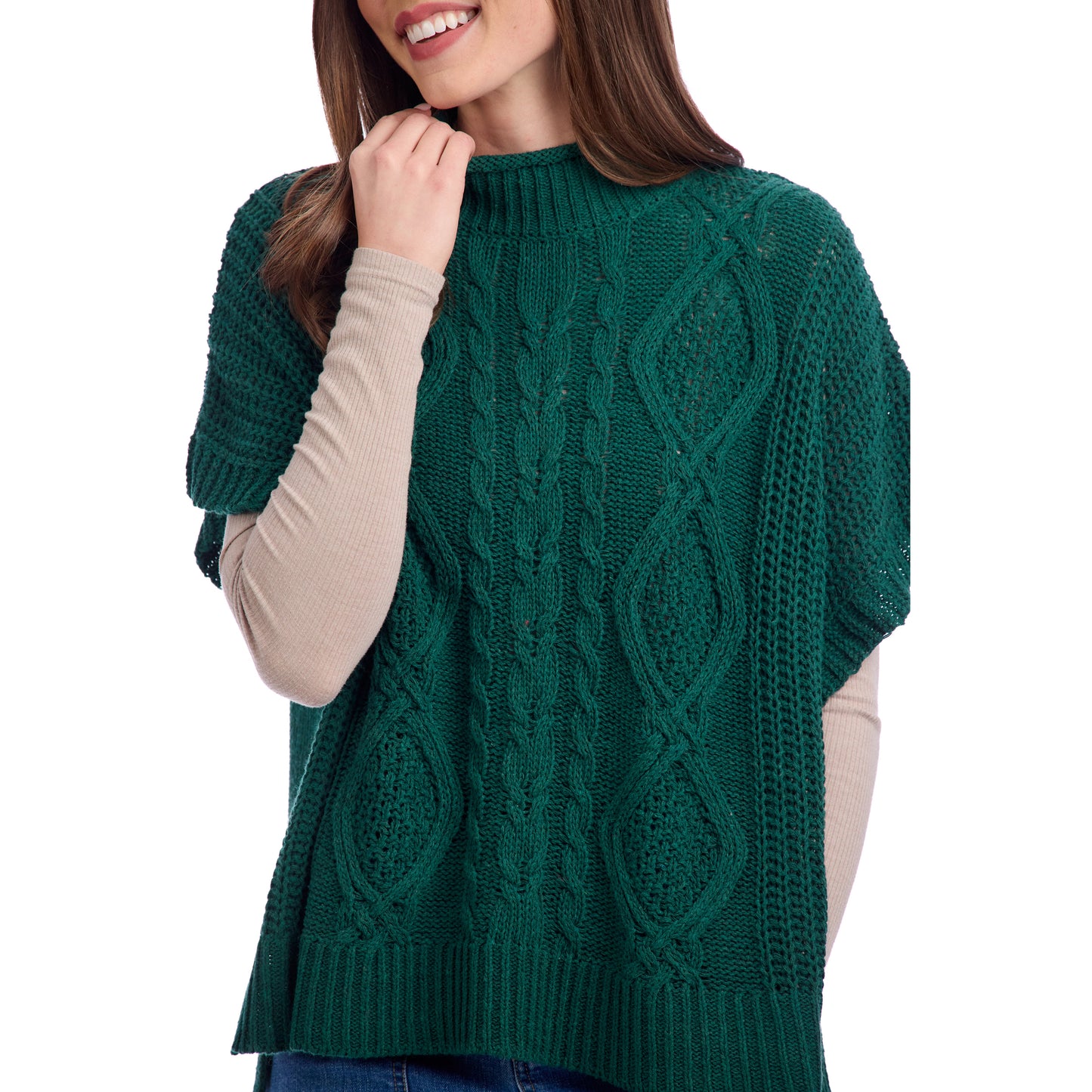 MUD PIE CLAUDE CABLE KNIT SWEATER